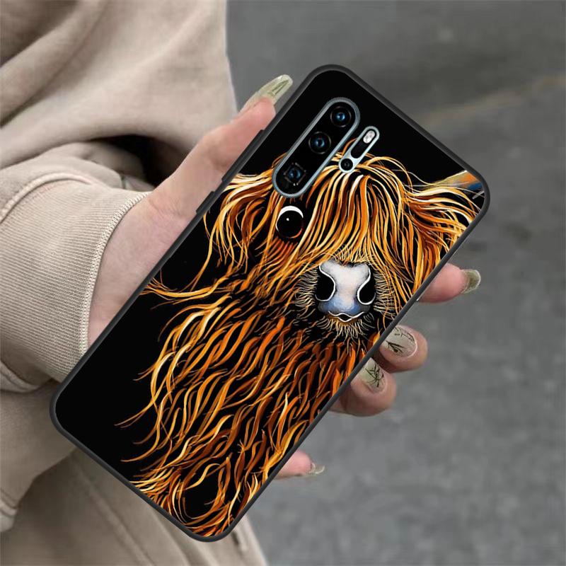 Highland Cows For Huawei Nova 11i 8i 7i 3i Nova 9 10 SE 5T Y60 Y70 Y90 Y91 Y61 P20 P30 P40 Lite Pro Case