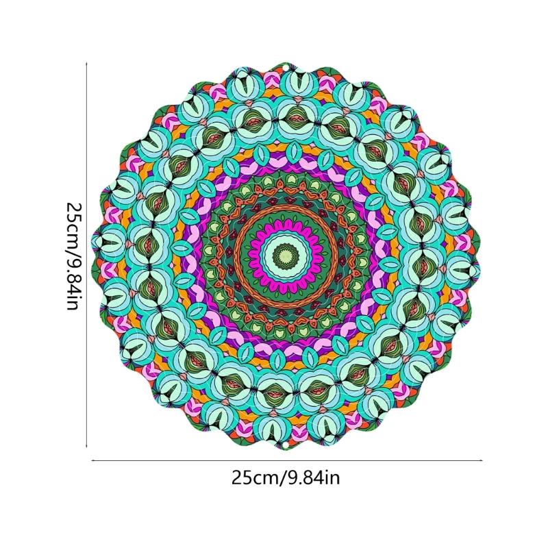 Ručně vyráběné barevné otočné zvonkohry kovové venkovní dekorace snadno zavěsitelný dekorativní přívěsek příslušenství
