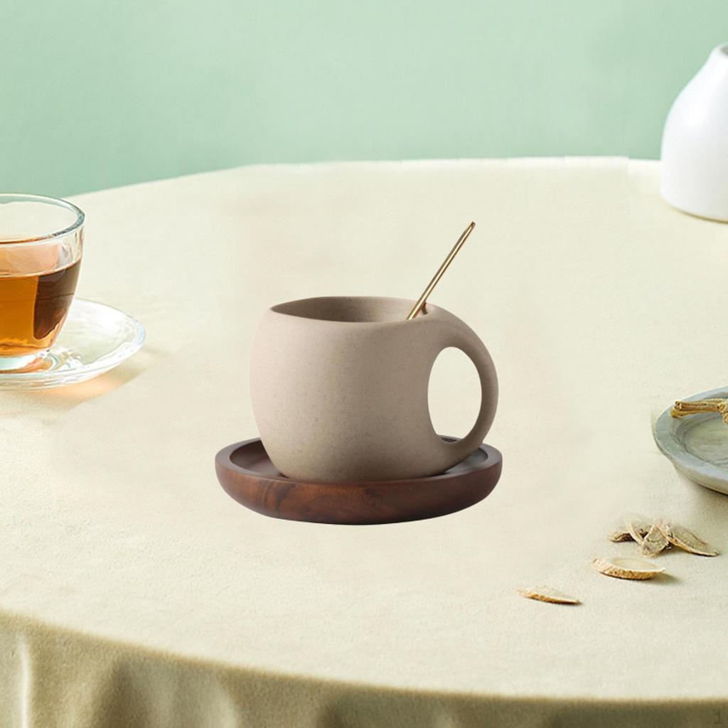 -Coffee Mug, Coffee Cup, Wide Mouth with Handle, Unique 250ml, Beverage Espresso Cup for Cafe,