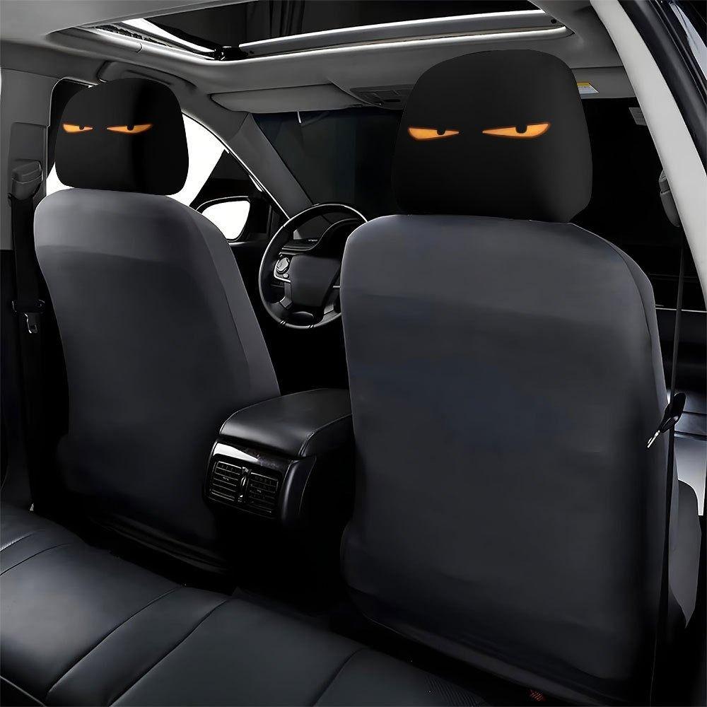 2 Pcs Ghost Car Headrest Covers Halloween Accessories Car Interior Decor Halloween