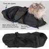 Cat Grooming Bag, Oxford Cloth Pet Bathing Restraint Bag with Front & Rear Zippers, Handles & Hanging Hook, 46x24cm Cat Restraint Bag for Bathing,