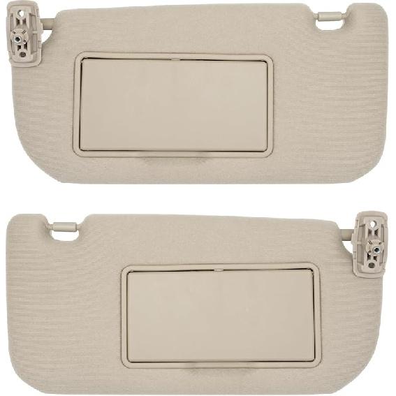 NHILES Driver Left Side Sun Visor Replacement Fits for KIA Sportage 2005-2010 Sunshade Without Light 85202-1F090LX Color Gray
