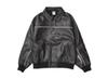 Supreme x Nike Leather Varsity Jacket "Black"