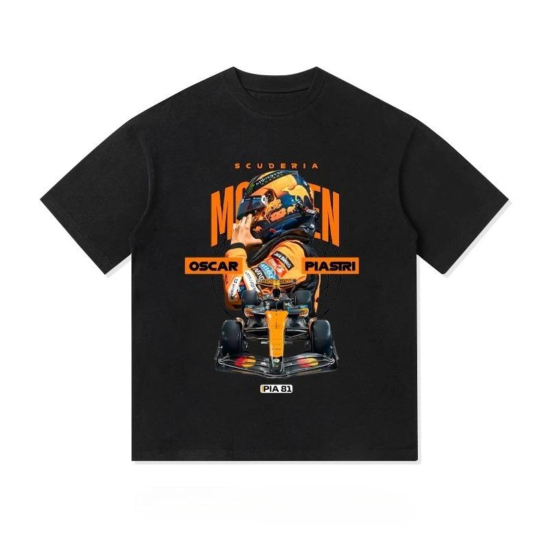 Oscar Piastri McLaren #81 F1 Racing Vintage Oversized T-Shirt, Formula 1 Driver Graphic Tee, Unisex Casual Top