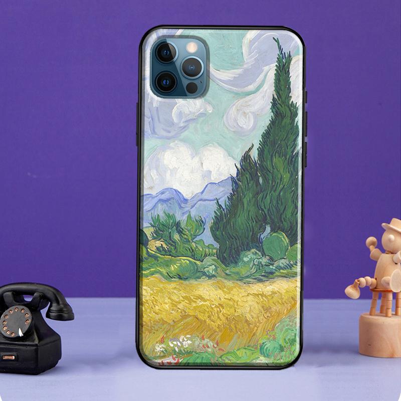 Etui z obrazem olejnym Van Gogha na iPhone'a 11 14 Pro Max SE 2020 XR X XS Max 6S 7 8 Plus Pokrowiec na iPhone'a 12 13 mini