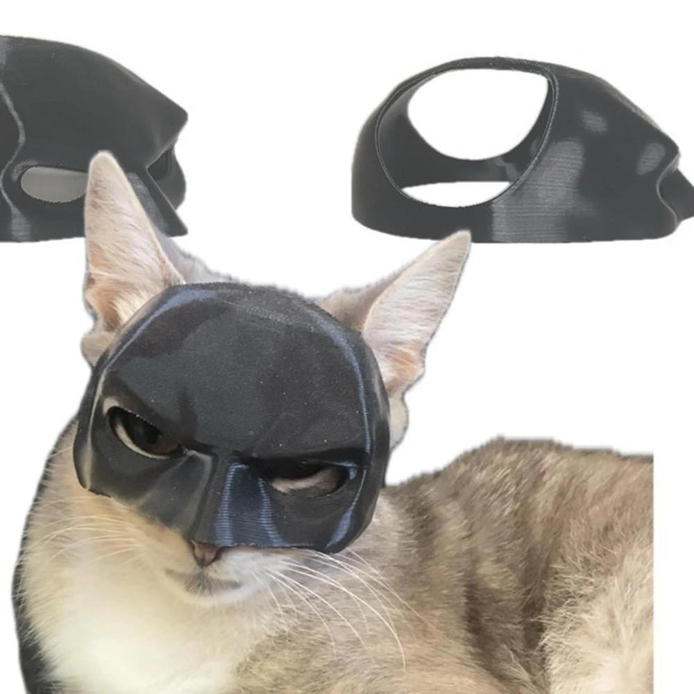 Katze Fledermaus Cooler Mann Maske Katze Rächer Maske Matt Niedlich Fledermaus Maske Superhelden Spielzeug Katze Fledermaus Halloween Kostüm für Katzen Haustierbedarf