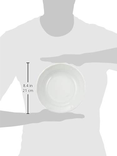 Noritake Fine Porcelain Coty White 19.5cm Deep Plate 9597A/1470