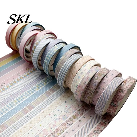 Translucent Washi Tape 20 Rolls Vintage Set, Retro Patterns Decorative Masking Tapes Japanese Paper for Arts, DIY Crafts, Journals, Planners,