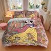 3pcs Snow White and the Animals Bedding Set, Including 1 Quilt Cover and 2 Pillow Shams, Without Filling, Soft and Comfortable Home Bedroom S088