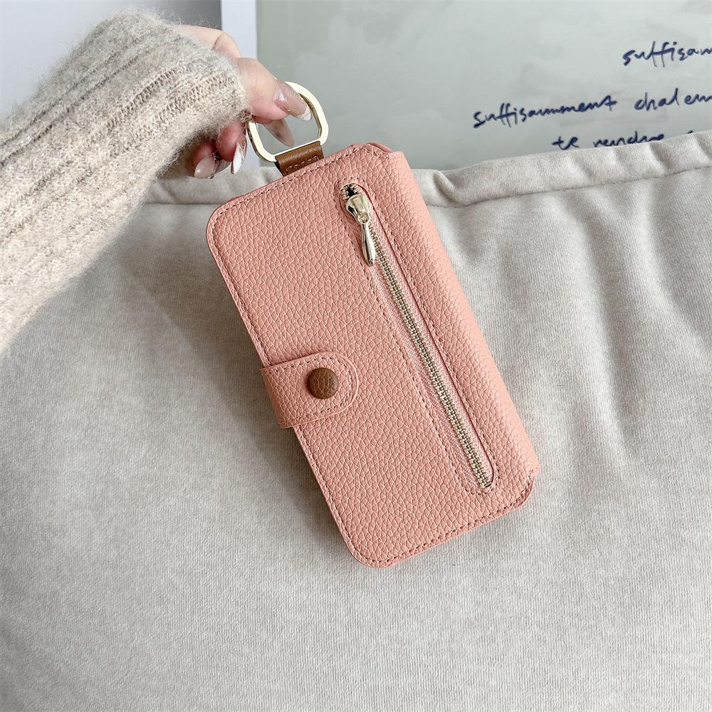Wrist Strap Wallet Card Slot Holder Flip Leather Phone Case for IPhone 17 Air 16E 16 15 14 13 12 Pro Max Plus Protective Cover