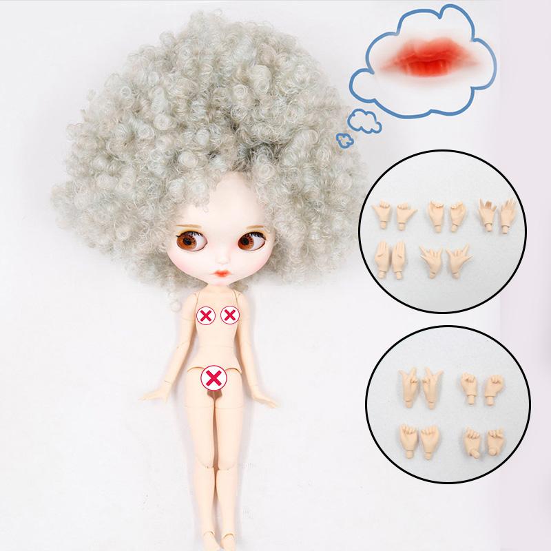 Muñeca ICY DBS Blyth N.º. 4 labios curvados Cara mate personalizada con ceja Cuerpo articulado 1/6 bjd anime