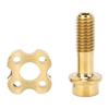 Front Derailleur Screw Gasket Ti Alloy Fixed Set Kit Arc Half Moon Washer Hallow Gold