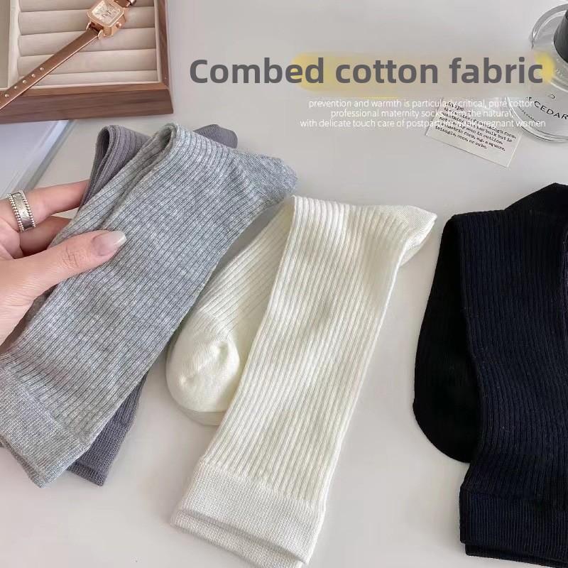 Stretched-style Ballet-style Socks, Women's Summer Thin and Versatile Mid-calf Socks, Pull A Pair of Black and White Socks