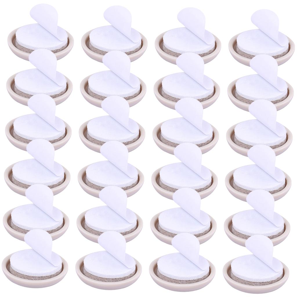 24pcs Silents Without Slip Table Leg Pad Floor Protectors for Home and Office Use with Easy Installation Designs
