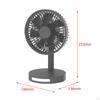 Desk Fan Mini Adjustable Angle Night Light Quiet Powerful Cooling Table for Home Car