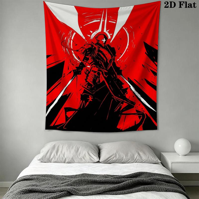ULTRAKILL Wall Tapestry Aesthetic Wall Hanging Printed Fabric Blanket Decorative Tapestries for Bedroom Living Room Home Decor