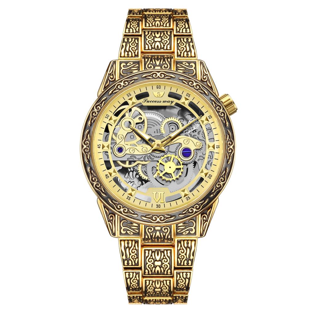 Men'S Non-Mechanical Watch Engraved Men'S Watch Style Domineering Watch