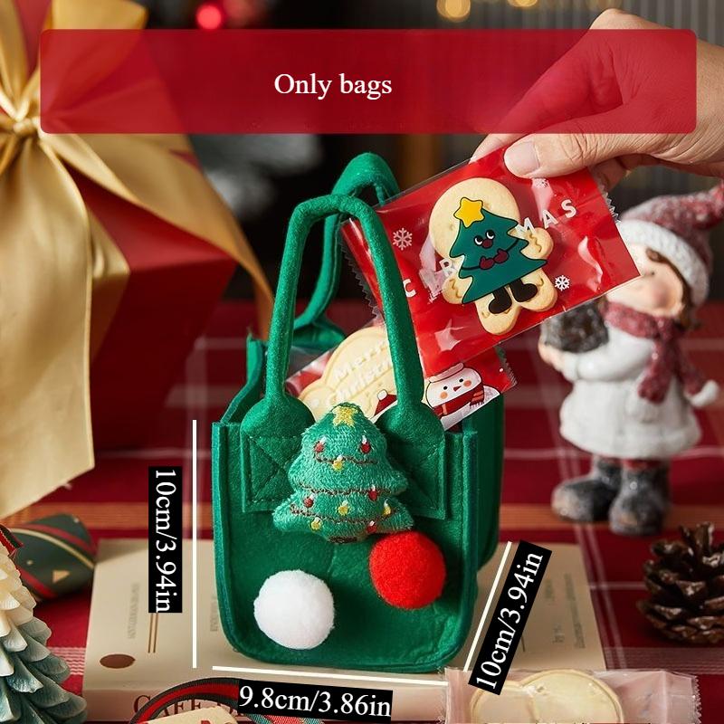 Felt Bag Christmas Gift Socks Cartoon Decorative Pendant Gift Bag Christmas Tree Elk Non Woven Bag