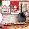 Quick Drying Christmas Kitchen Towels Decorative Holiday Dishcloths Drying Towel For Cleaning And Drying