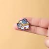 Bread Pigeon Enamel Pin Fashion Animal Decorative Brooches Lapel Bag Badges Jewelry Gifts