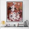 Disney Diamond Painting Loyal Dog Heartwarming Family Illustration Wall Decoration Embroidery Full Diamond Cross stitch, DIY Gift Home Decoration.