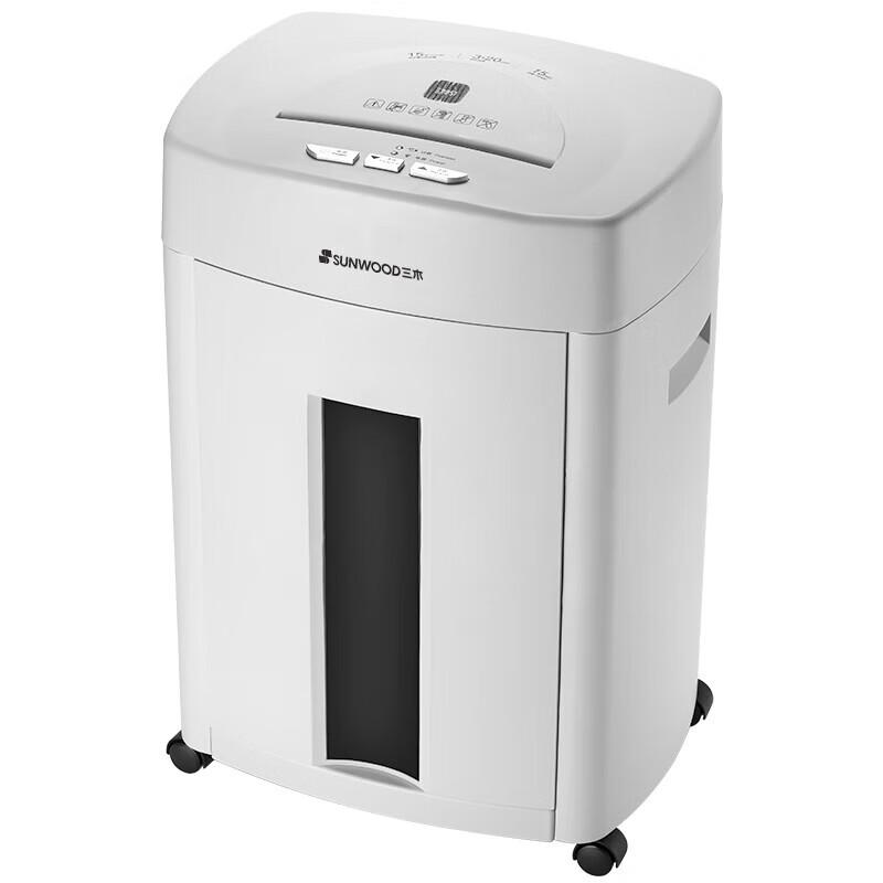 SUNWOOD PS7 15-Sheet Cross-Cut Shredder CN plug (adapter included)