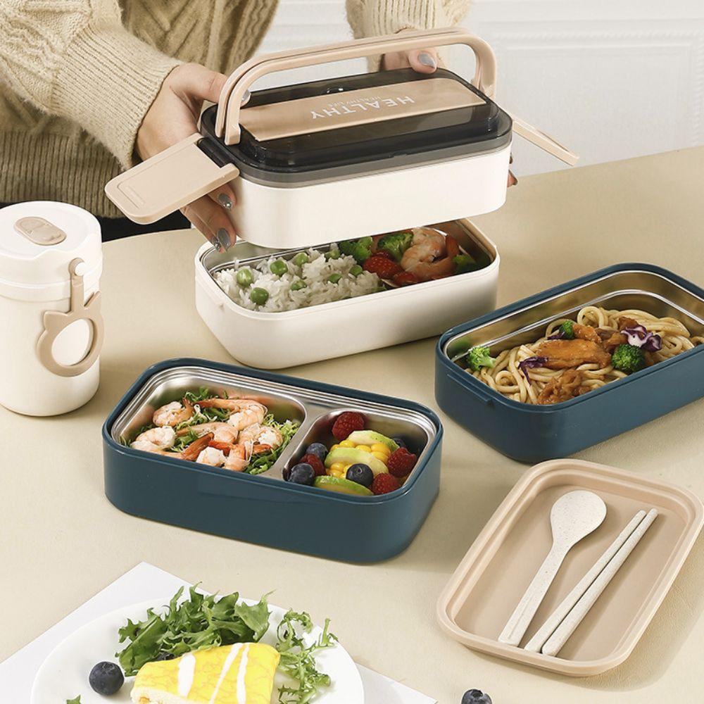 Leak-proof Food Container Single/Double Layer Food Storage Box Insulated Lunch Box  Student