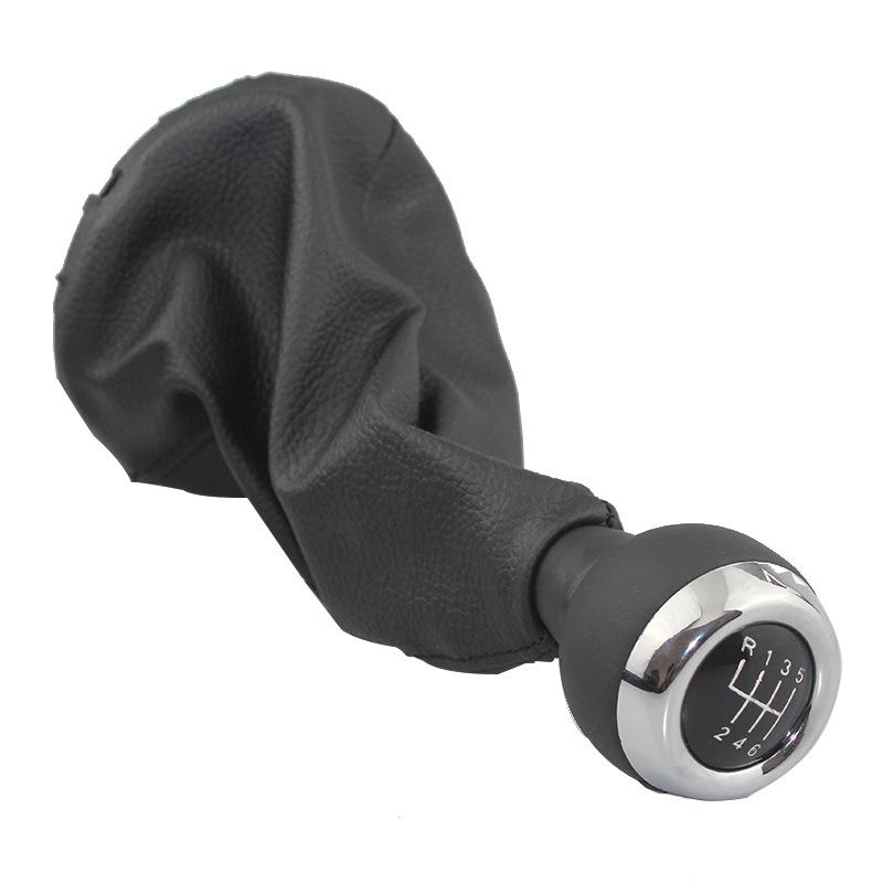 

Compatible with MINI Cooper 5/6 Speed Shift Knob & Boot Dust Cover Silver 5-Speed
