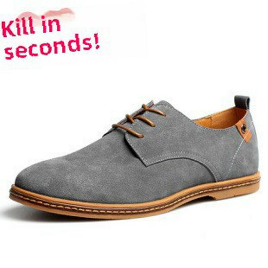 

Мужские замшевые повседневные туфли на шнуровке, размеры 45-47, доступны большие размеры 38