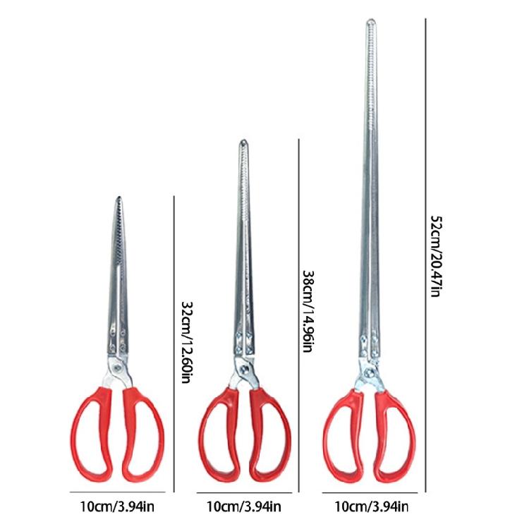 Stainless Steel Seafood Tongs with Serrated Grips Antislip Clamp Rubbish Clip Long Handle Tool for Cooking and Camping
