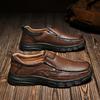 Genuine Leather Flat Shoes Classic Soft Leather Handmade Breathable Men Shoes Men Loafers Slip On Business Casual Shoes