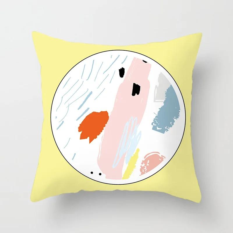Cartoon Cute Pattern Pillowcase Office Living Room Car Ornaments Home Pillowcase