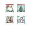 New Christmas Cartoon Dwarf Creative Cushion Cover Printed Christmas Living Room Sofa Decoration Pillow Cover