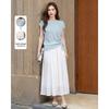 TERRE BLEUE Women's Summer Knit Skirt Set