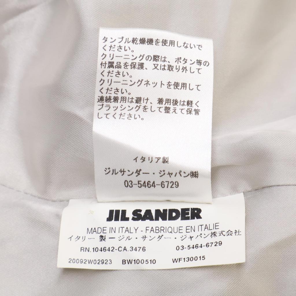 Jil Sander Grey 09AW Wool Alpaca Single Coat Coat 38 grayUsed