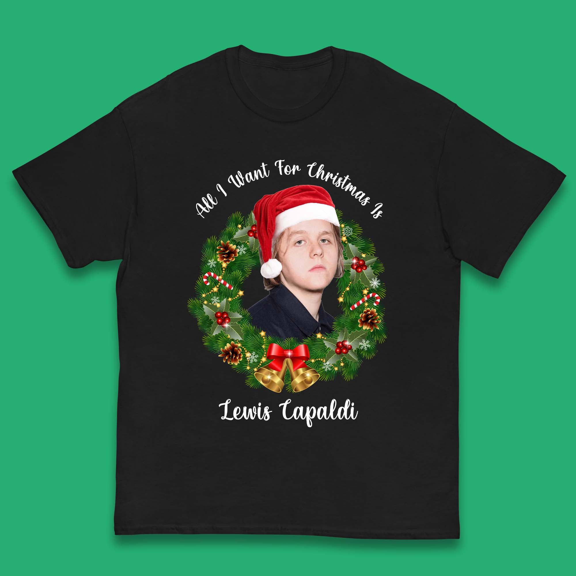 Lewis Capaldi Christmas Kids T-Shirt 100