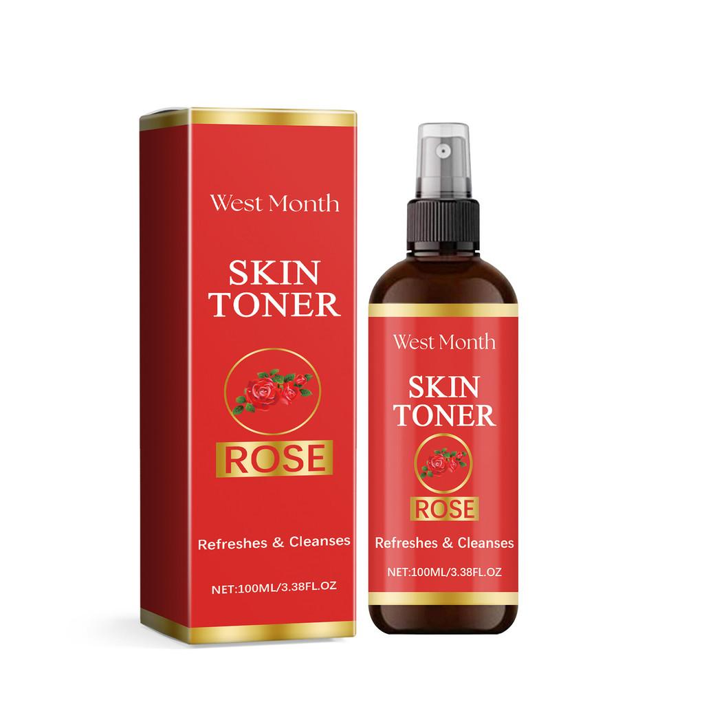 

West Month Hydrating Facial Mist With Vitamin C For Radiant And Glowing Skin Rose Extract Spray