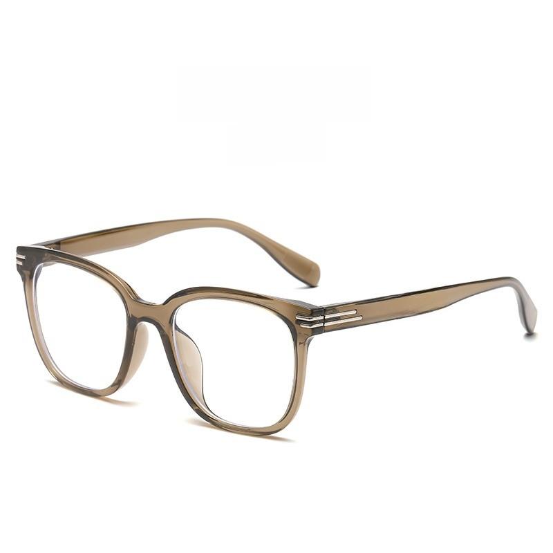 Tr90 Unisex Blue Light Blocking Square Glasses With Resin Frame For Office And Casual Wear