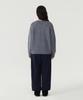 COVERNAT WOMAN Wool Blend Cable Knit Dusty Blue