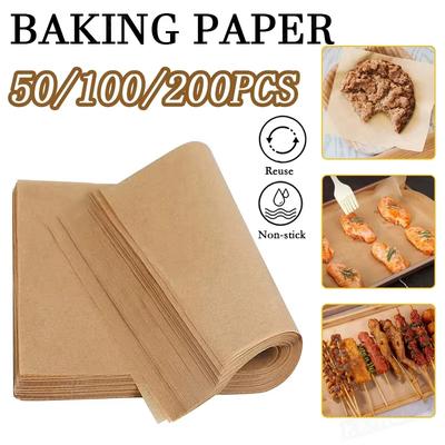 Wrapping Paper Baking Tool Baking Paper Non-stick Parchment Baking Sheet for Oven Air Fryer Grilling Mat Paper Food
