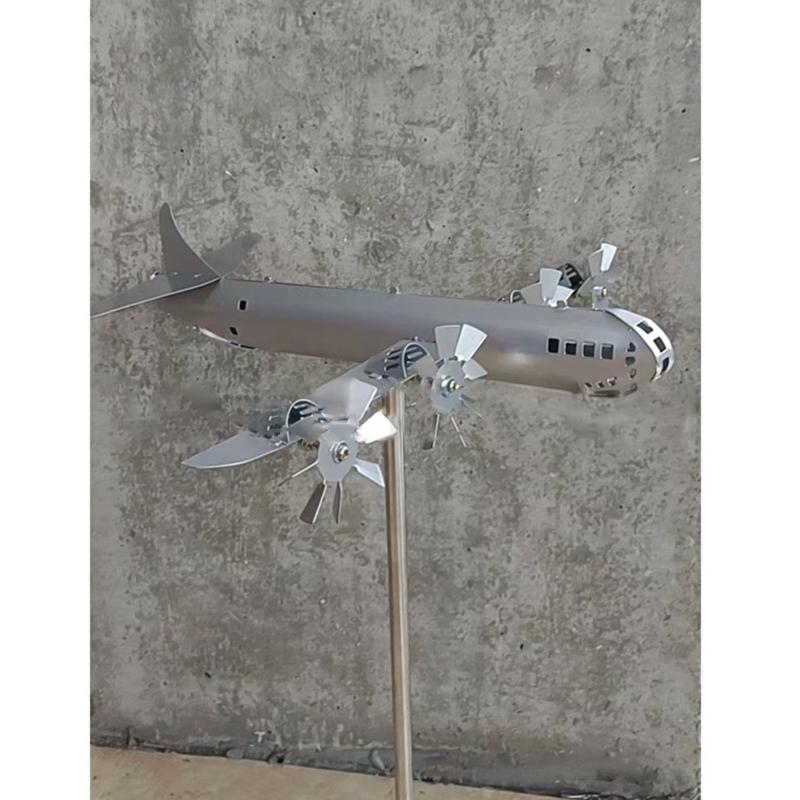 Airplane Wind Spinner for Yard Garden B-29 Super Fortress Aircraft Wind Spinner