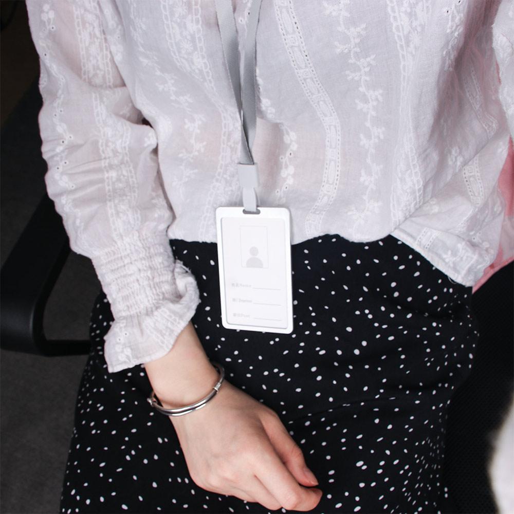 Name Security Cover Business Identity Certificate ID Card Holder with Lanyard Pass Tag Work Badge