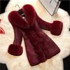 Women Autumn Winter Outwear Faux Fur Coat Thick Female Long Fake Fox Fur Thick Long Sleeve Jacket Ladies Slim Warm Faux Fur Coat