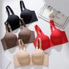 Seamless Bra Women's Lace-holding Underwear Gathering Bra Large-sized Thin Bra Push Up Bra