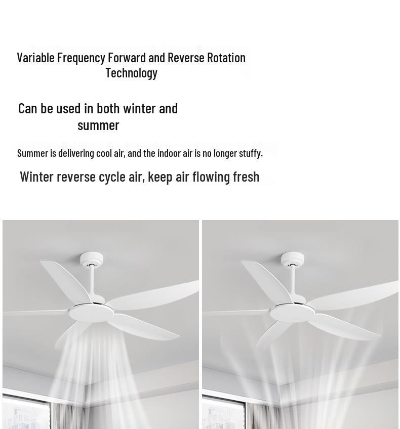Severský retro stropní ventilátor s vysokým výkonem a tichým chodem pro obývací pokoj, ložnici a jídelnu