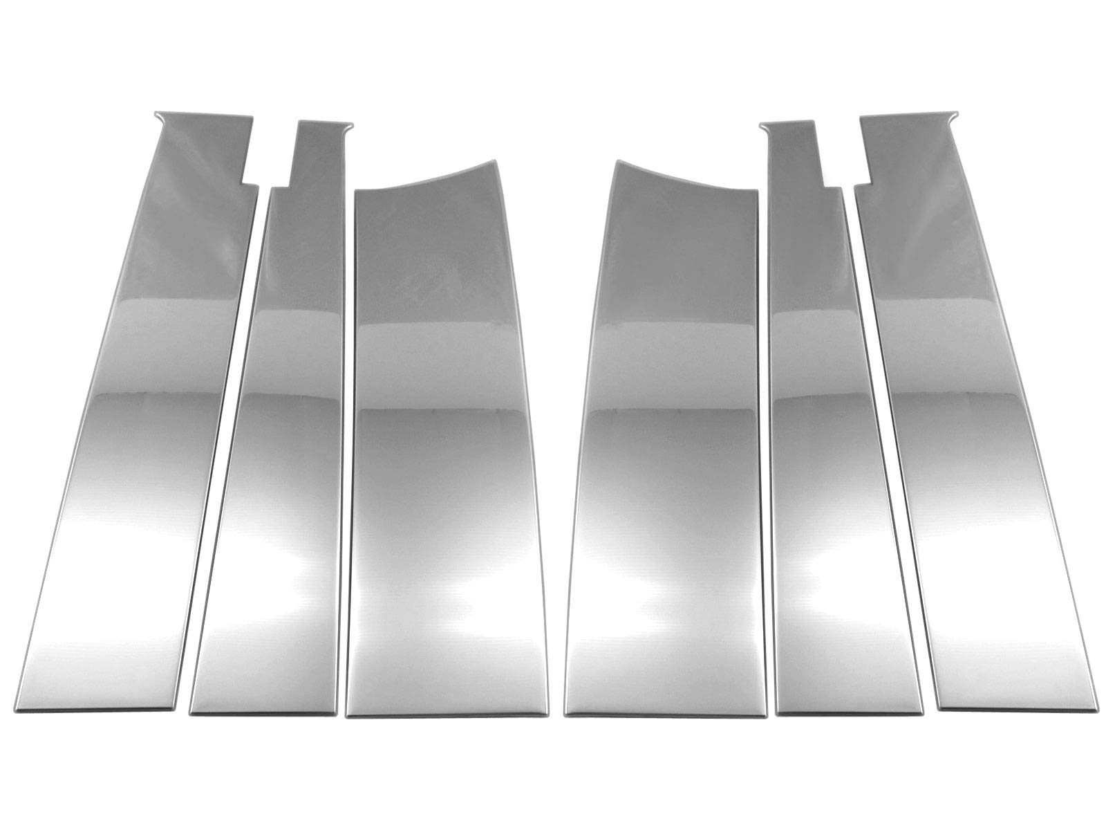 

BRIGHTZ Stainless Steel Plated Pillar Panels for Roox and 48 with Visors and B48A and Ultra-Mirror (6-Piece Set) 44, 45, 47, (PIL-SIL-431) B44A, B45A,