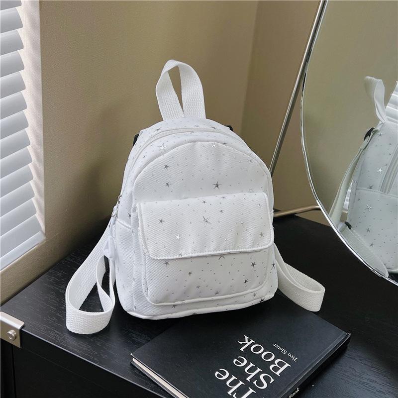 Schoolbag Korean version fashionable and simple polka dot star mini backpack women go out commuting foreign style lightweight small backpack