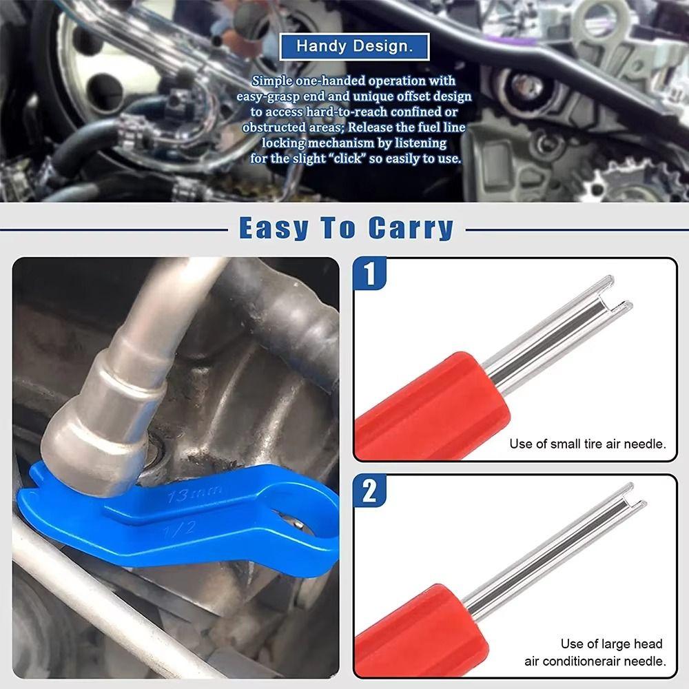 16pcs Corrosion-resistant Car Air Conditioning Disassembler AC Line Removal Tools  Vehicle