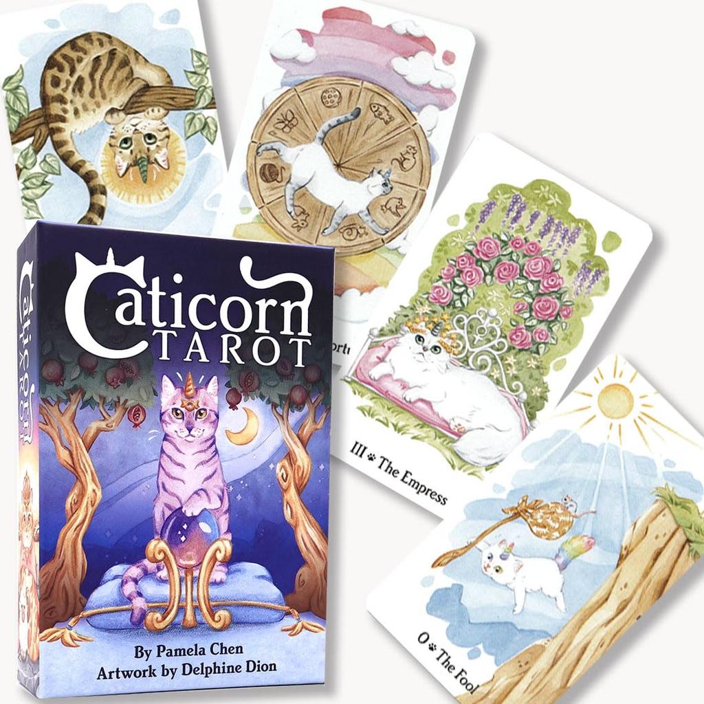 Caticorn Tarot Reading Japanese Instruction Manual Authentic Tarot 78 Cards Tarot, Instructions, Included, Cards,
