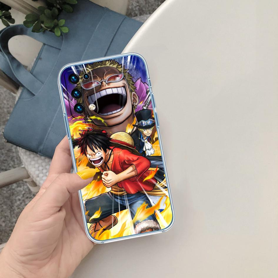 Anime One Piece Soft Shell Transparent Phone Case for Motorola Moto Edge 20 30 40 50 S30 Fusion Ultra Pro Neo Lite + G200 G23